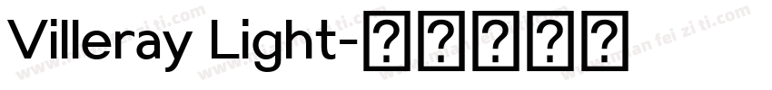 Villeray Light字体转换